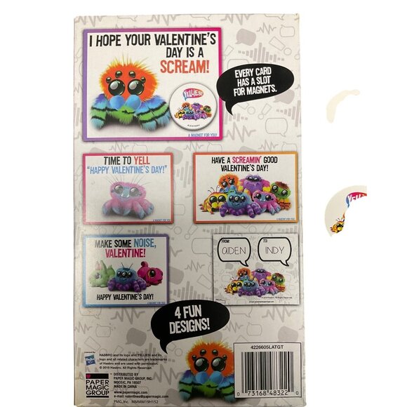 Ellies Valentines Cards With Character Magnets (Box not included to save on ship - Picture 3 of 3